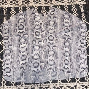 Snake Print Blouse